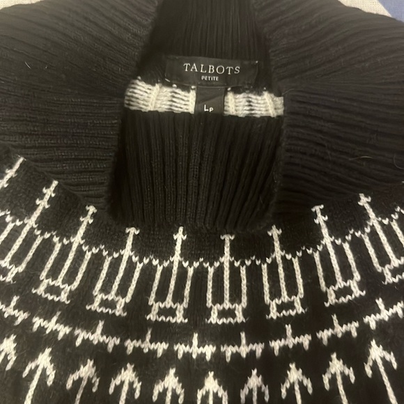 Talbots fair isle mock turtleneck sweater dress - Picture 6 of 6